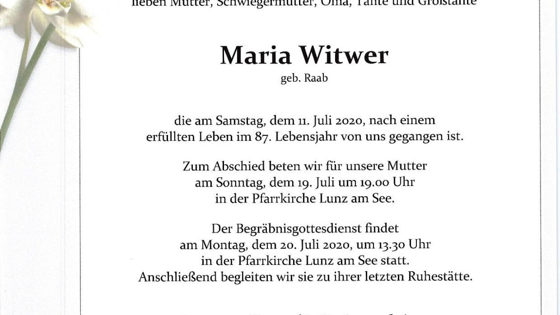 Maria Witwer