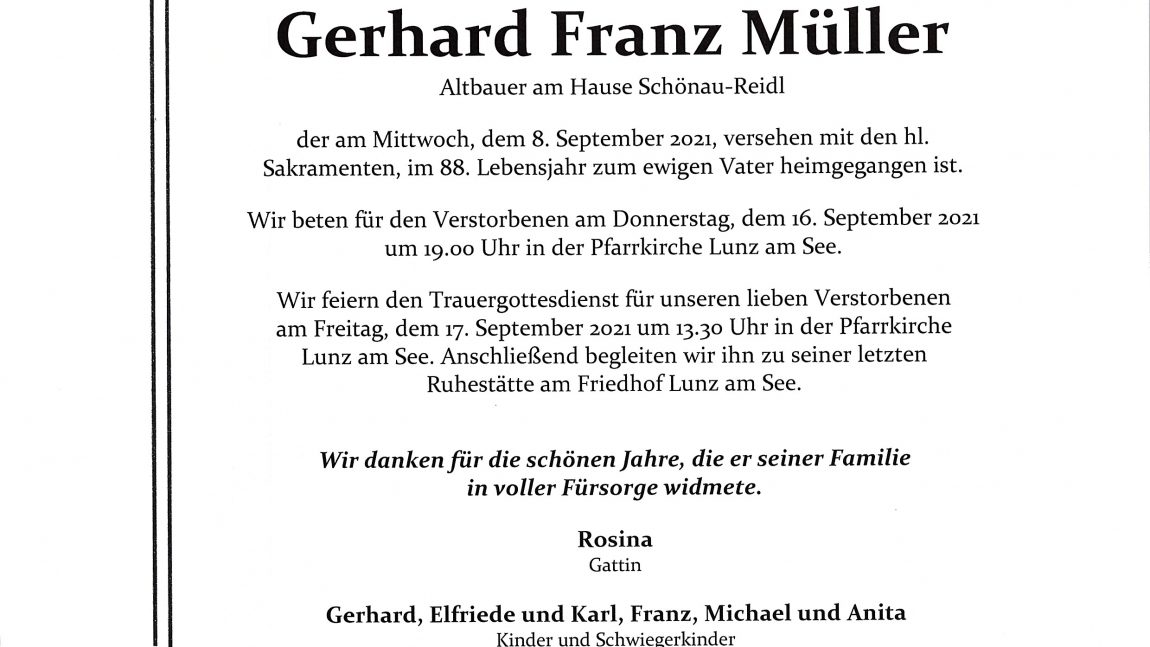 Gerhard Franz Müller