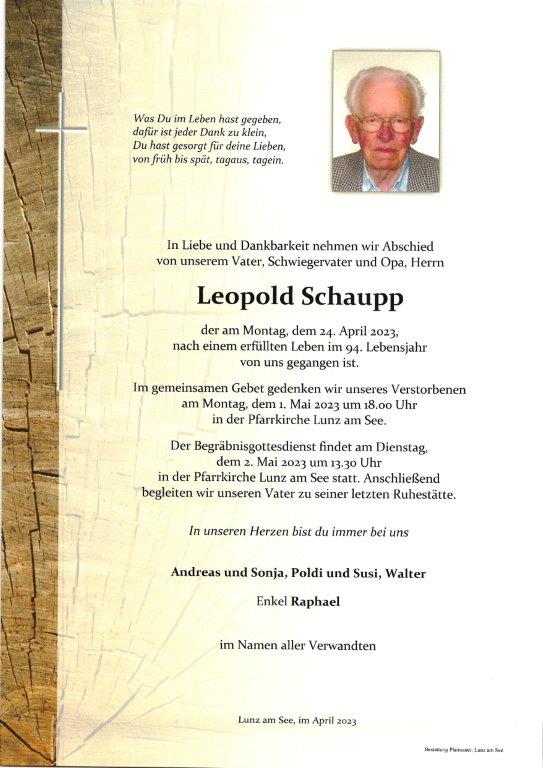 Leopold Schaupp
