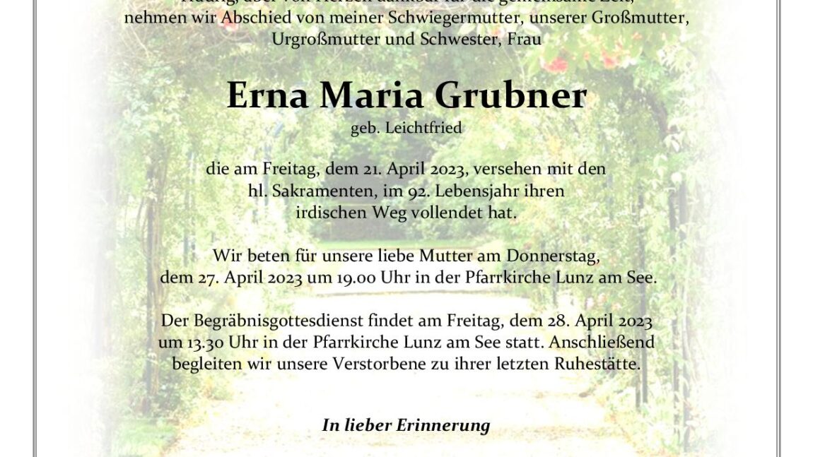 Erna Maria Grubner